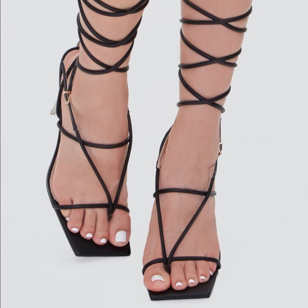 Lace up heels